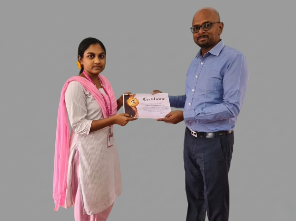 Data Analytics Course Completion Certificate - G2G Technologies Tirunelveli